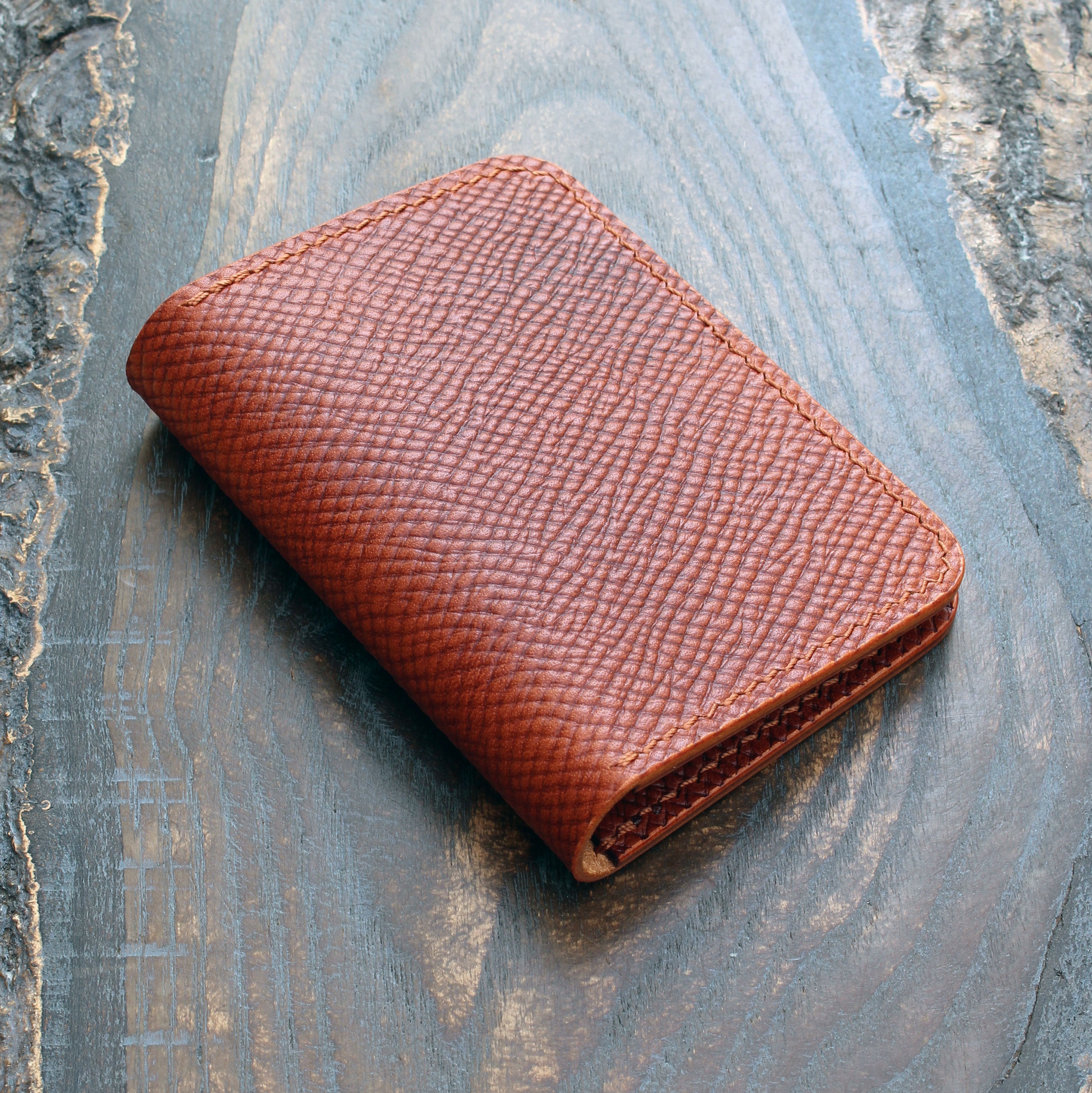 Italian buttero leather bifold handmade wallet. Kardholder. Initials. store Personalization. Gift. Unisex buttero leather wallet.