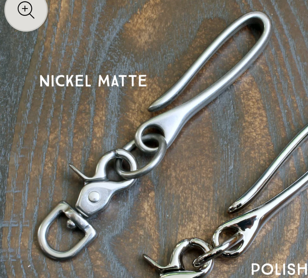 Custom for Mads: mini trucker wallet in bone Pueblo with lanyard