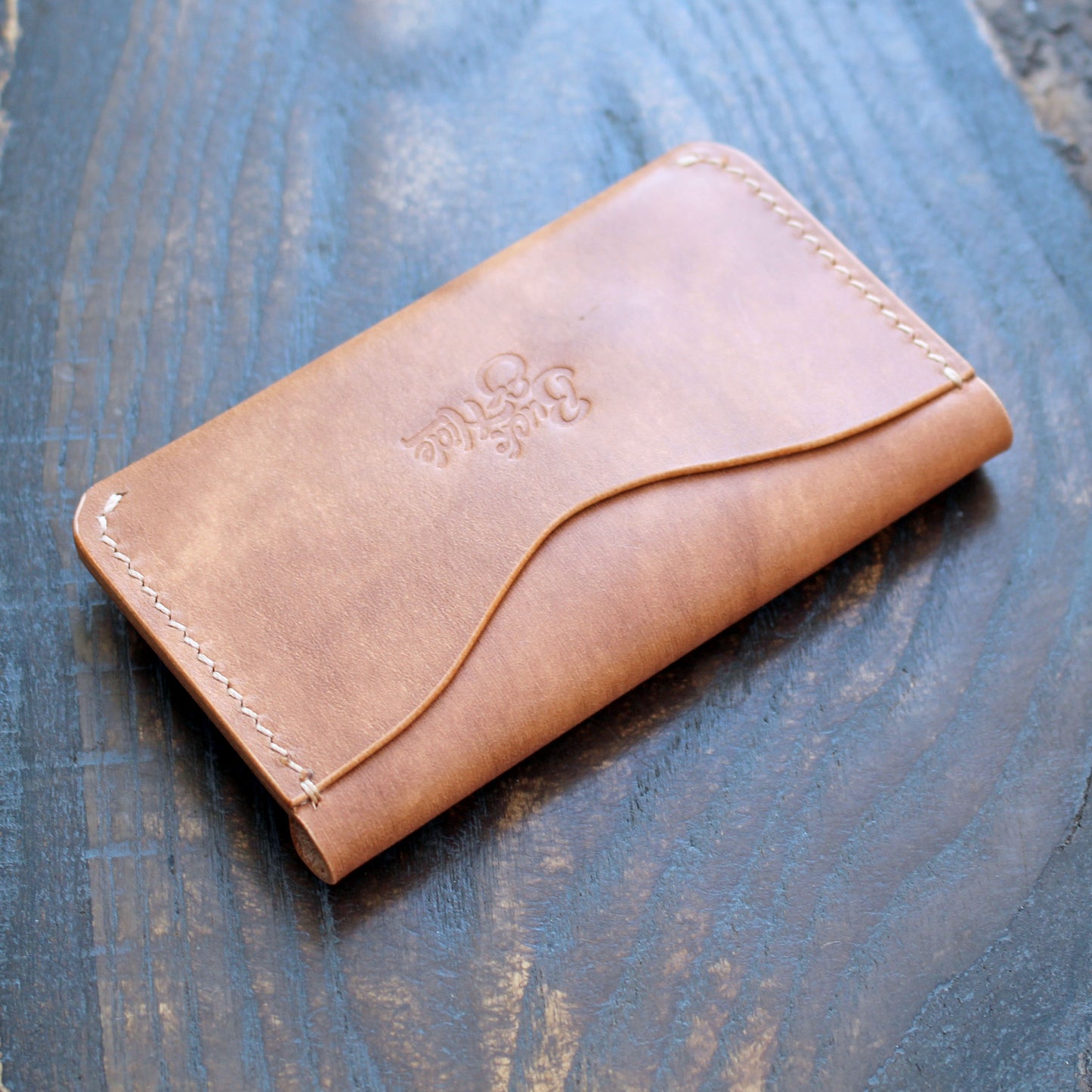 Compact snap cardholder, Museum Buttero leather