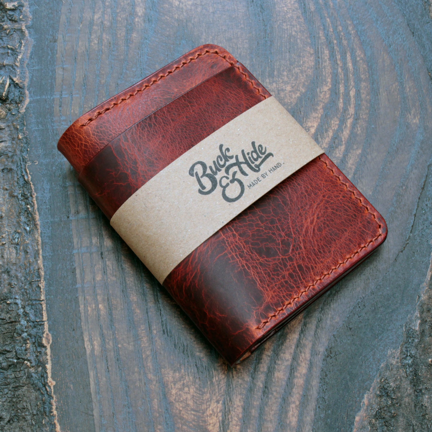 Five pocket wallet, Olmo Badalassi wax leather