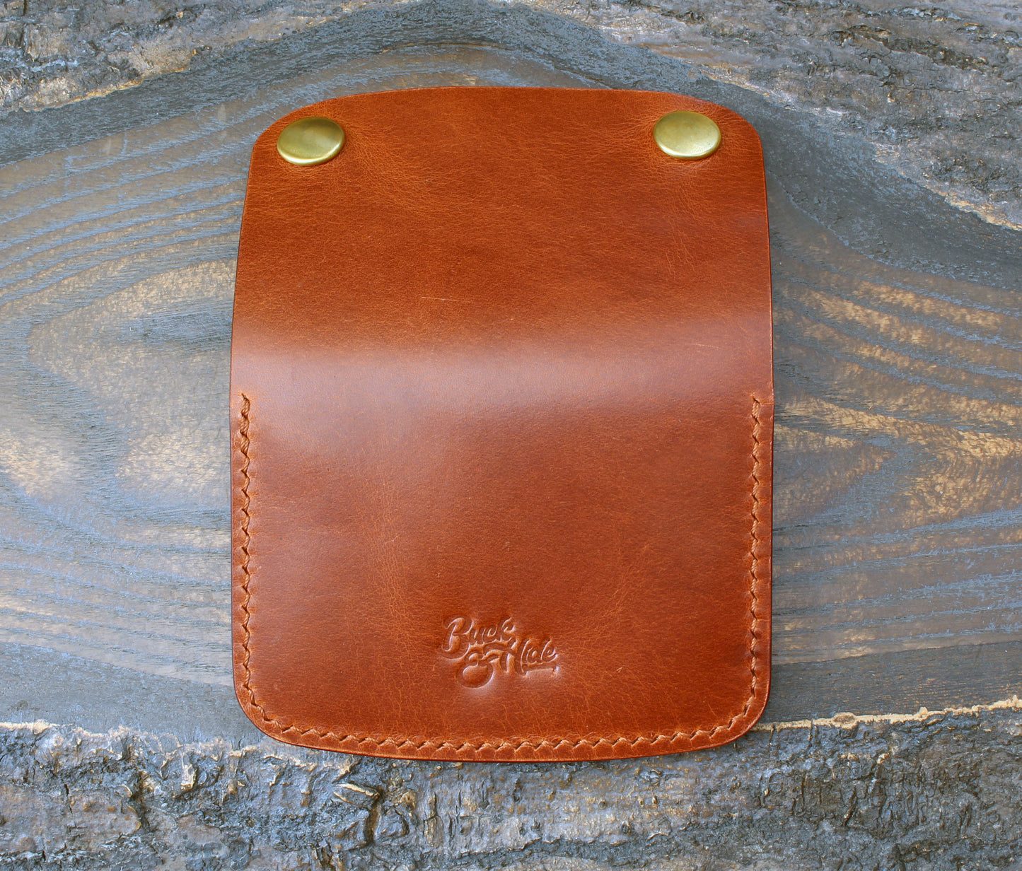 Mini trucker wallet in tan Maremma