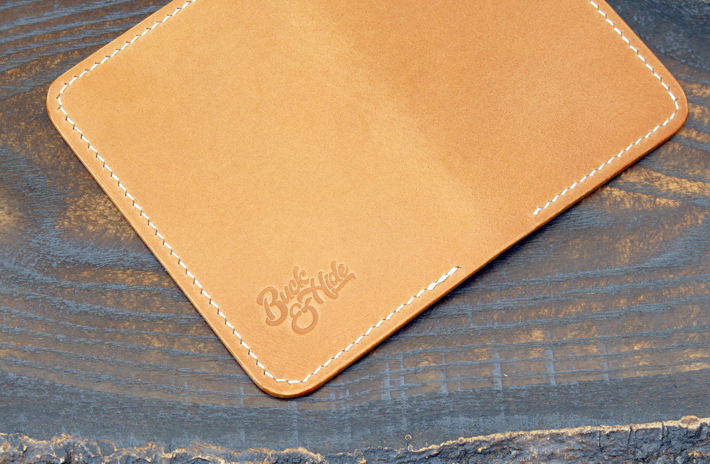 Natural Buttero compact 2-slot cardholder