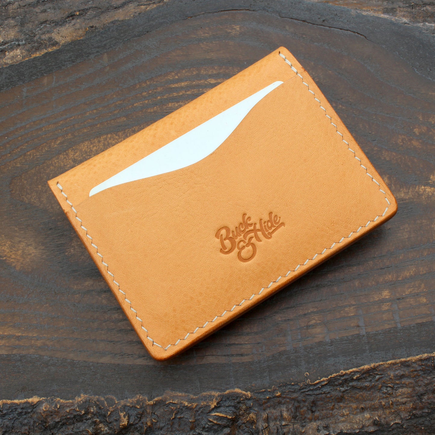 Minerva box wallet with vintage Japanese coin snap