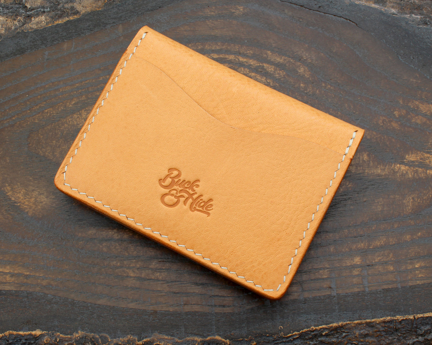 Minerva box wallet with vintage Japanese coin snap