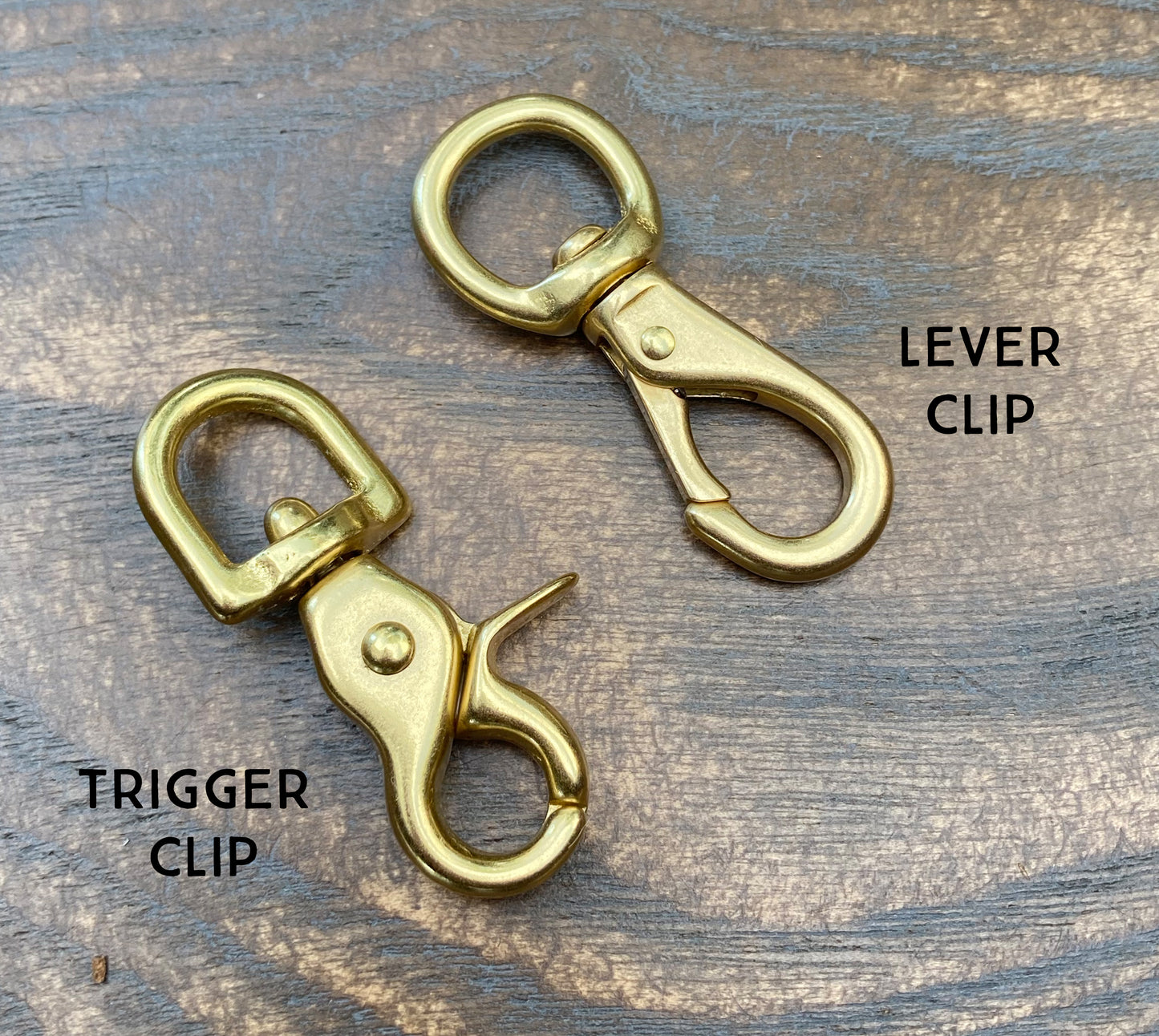 Natural shiny brass back pocket wallet chain