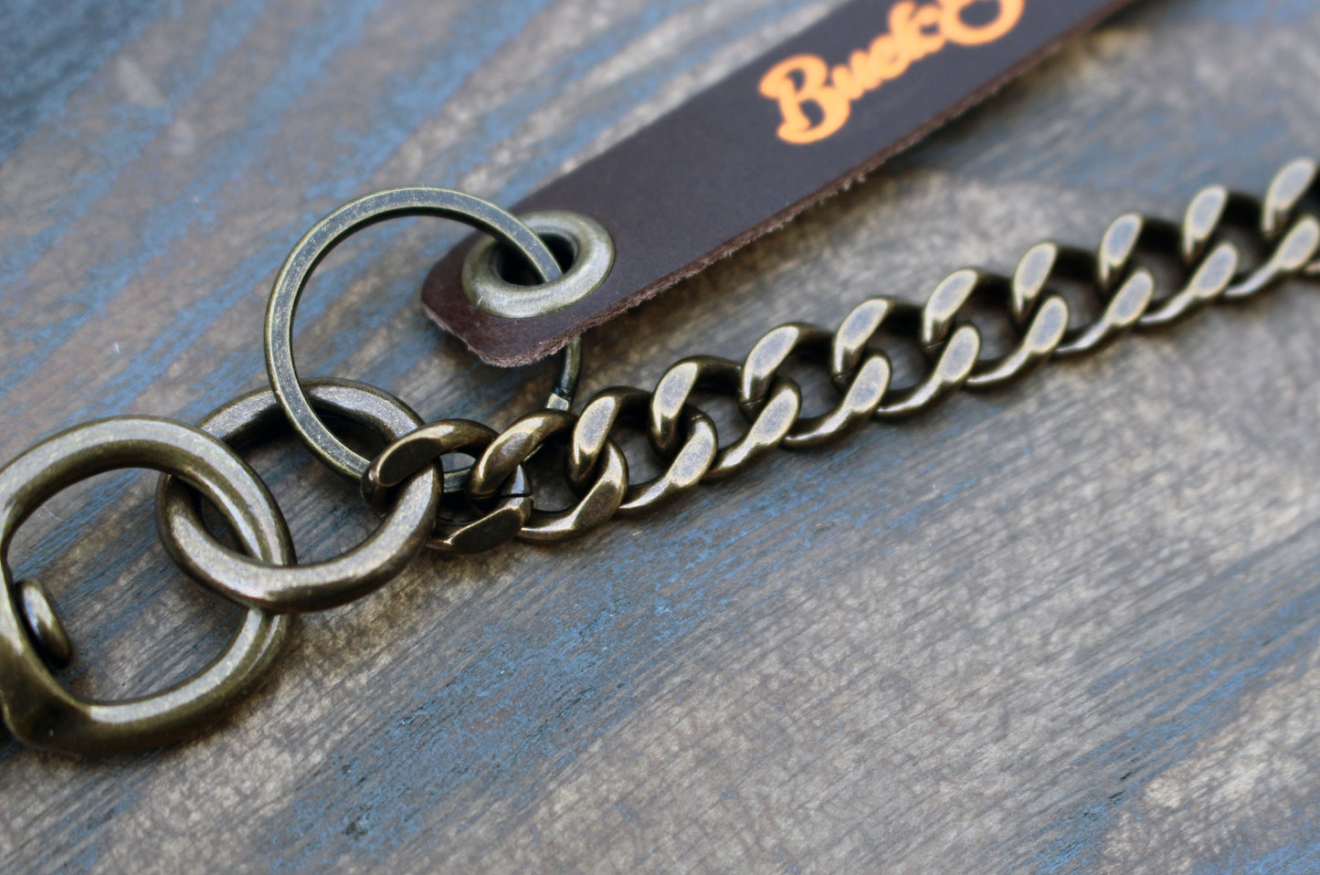 Antique brass, bronze back pocket wallet chain
