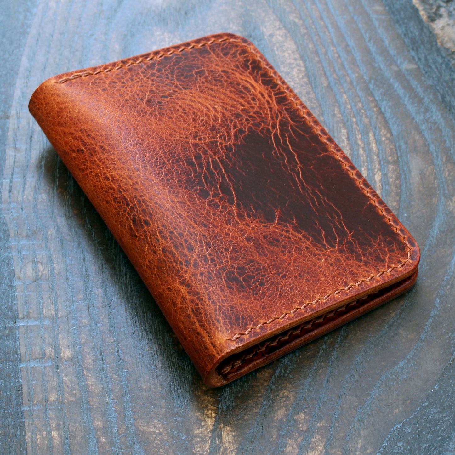 Five-slot card/cash wallet, Olmo Badalassi Wax