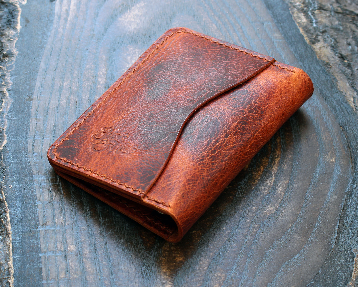 Five-slot card/cash wallet, Olmo Badalassi Wax