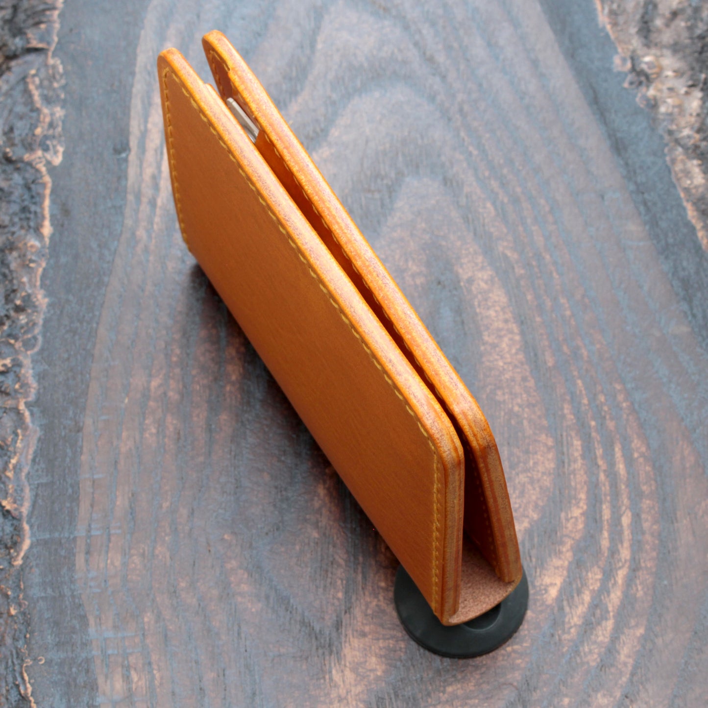 Six pocket leather wallet – handmade in yellow Buttero