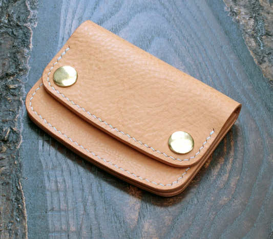 Custom for Mads: mini trucker wallet in bone Pueblo with lanyard
