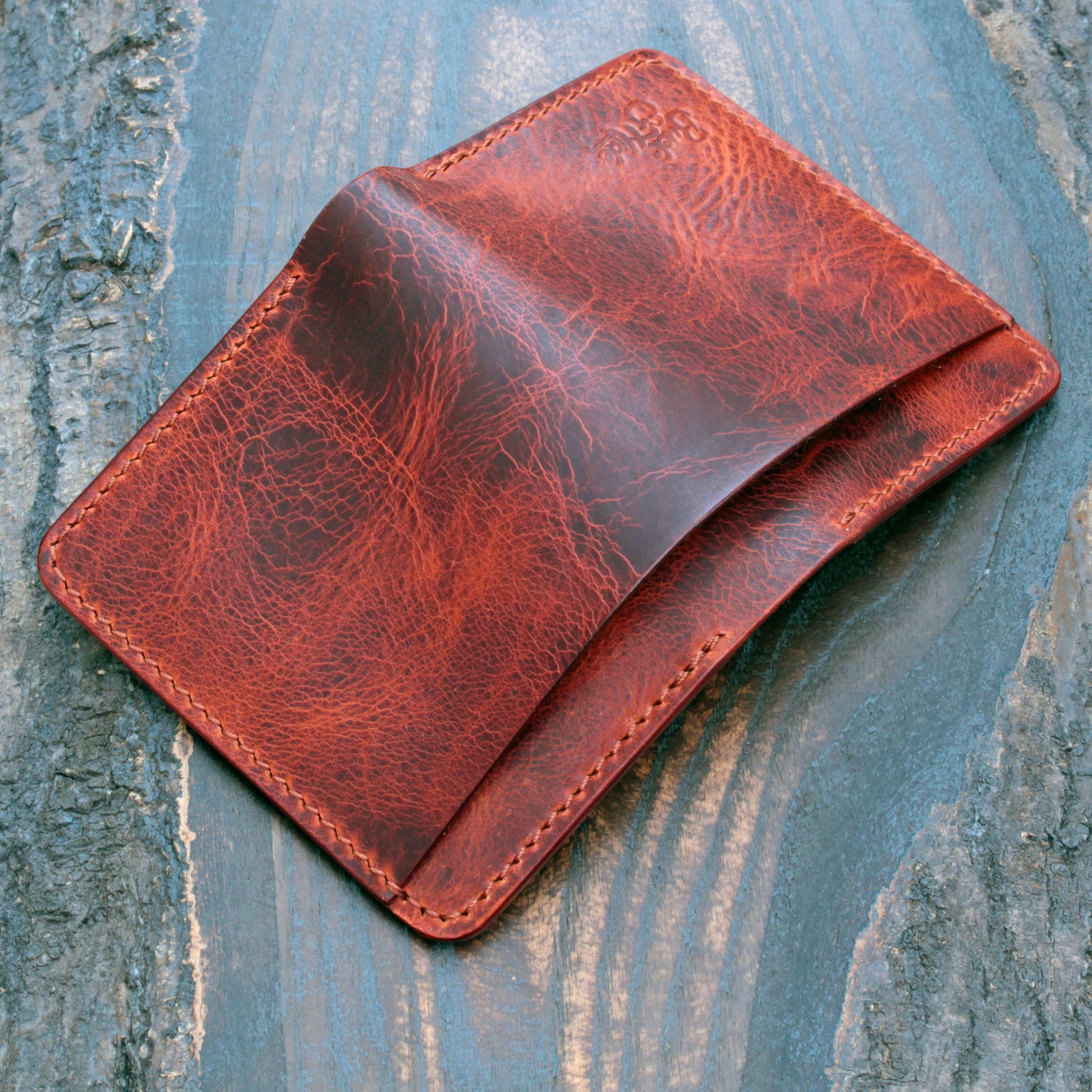 Five pocket wallet, Olmo Badalassi wax leather