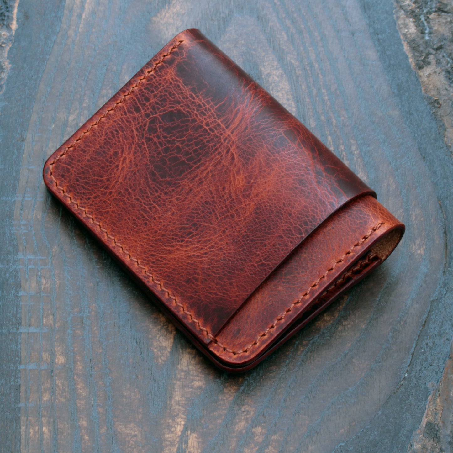 Five pocket wallet, Olmo Badalassi wax leather