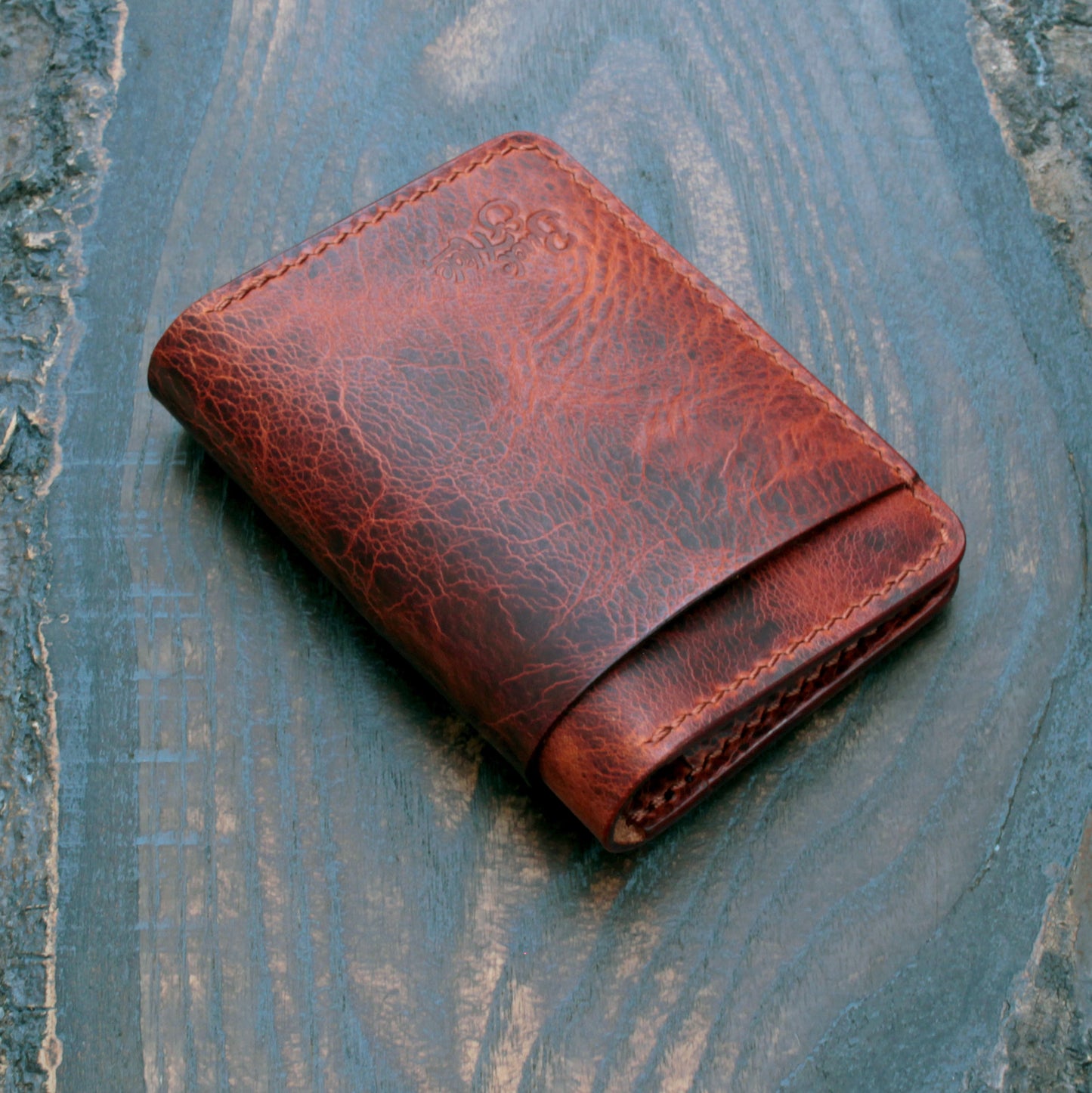 Five pocket wallet, Olmo Badalassi wax leather