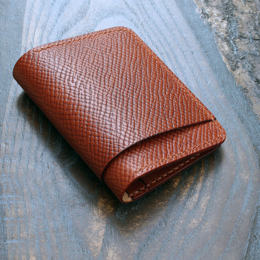 Five pocket wallet, hatch & smooth cognac Buttero