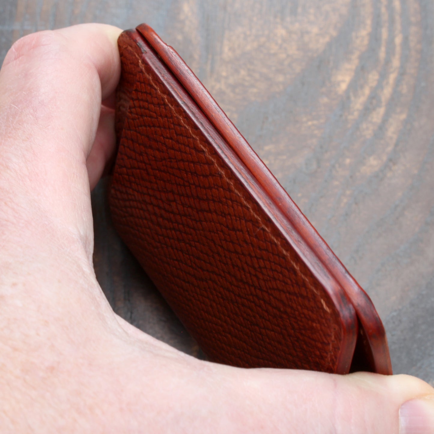 Five pocket wallet, hatch & smooth cognac Buttero