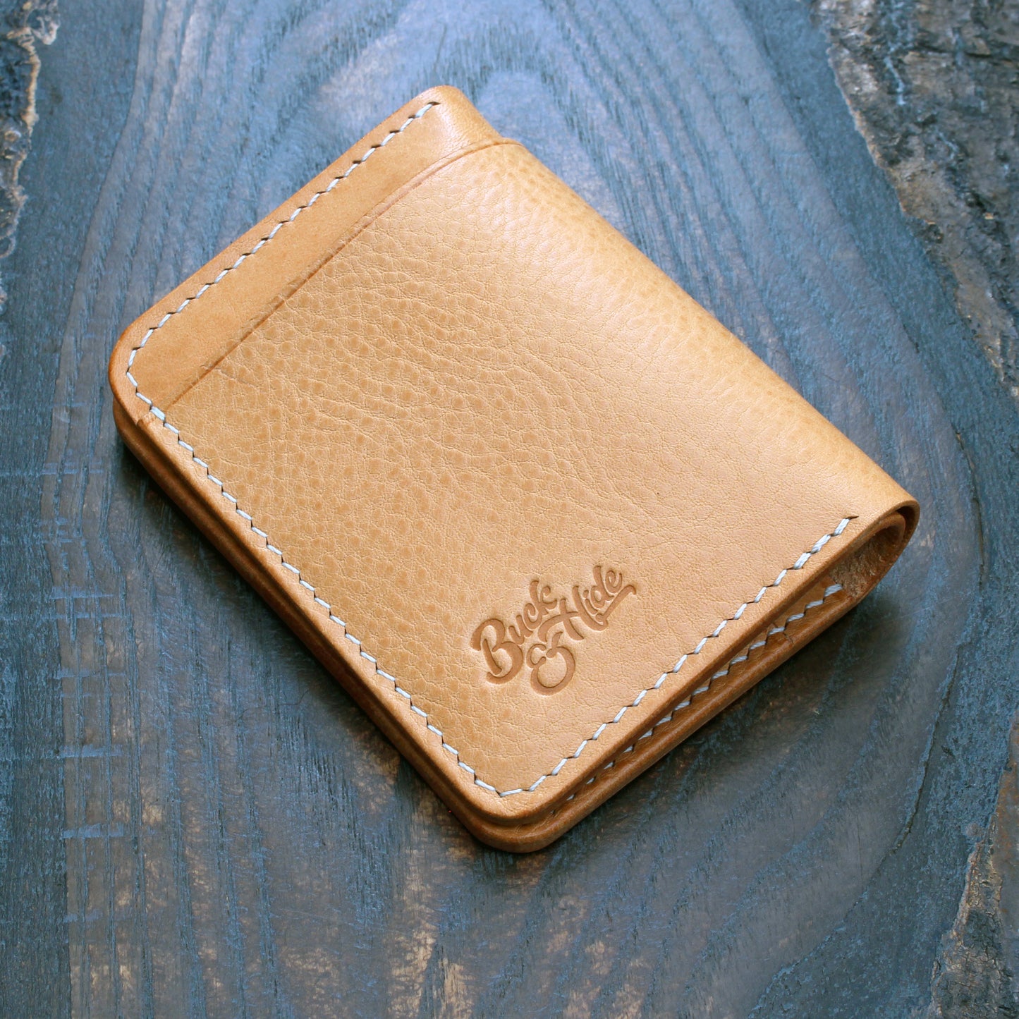 Five pocket wallet for card/cash, natural Minerva Box