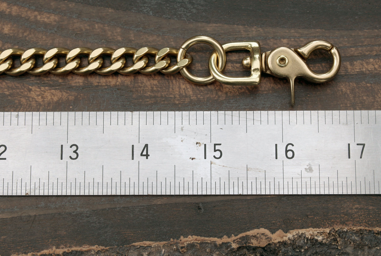 Solid brass wallet chain 