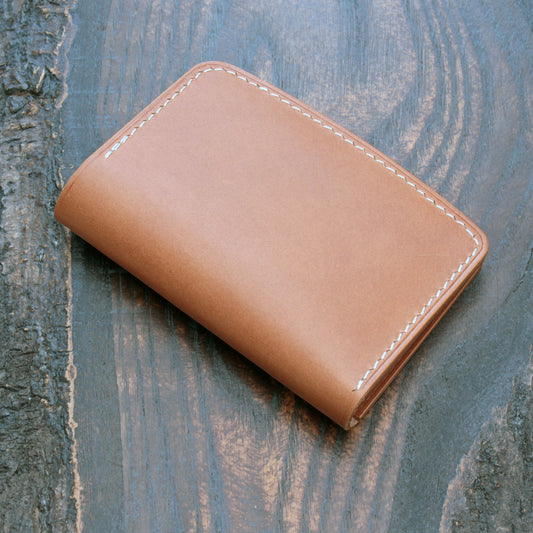 Six pocket leather wallet – handmade in biscuit Buttero
