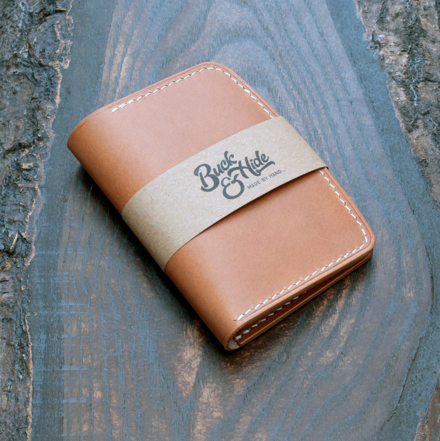 Six pocket leather wallet – handmade in biscuit Buttero