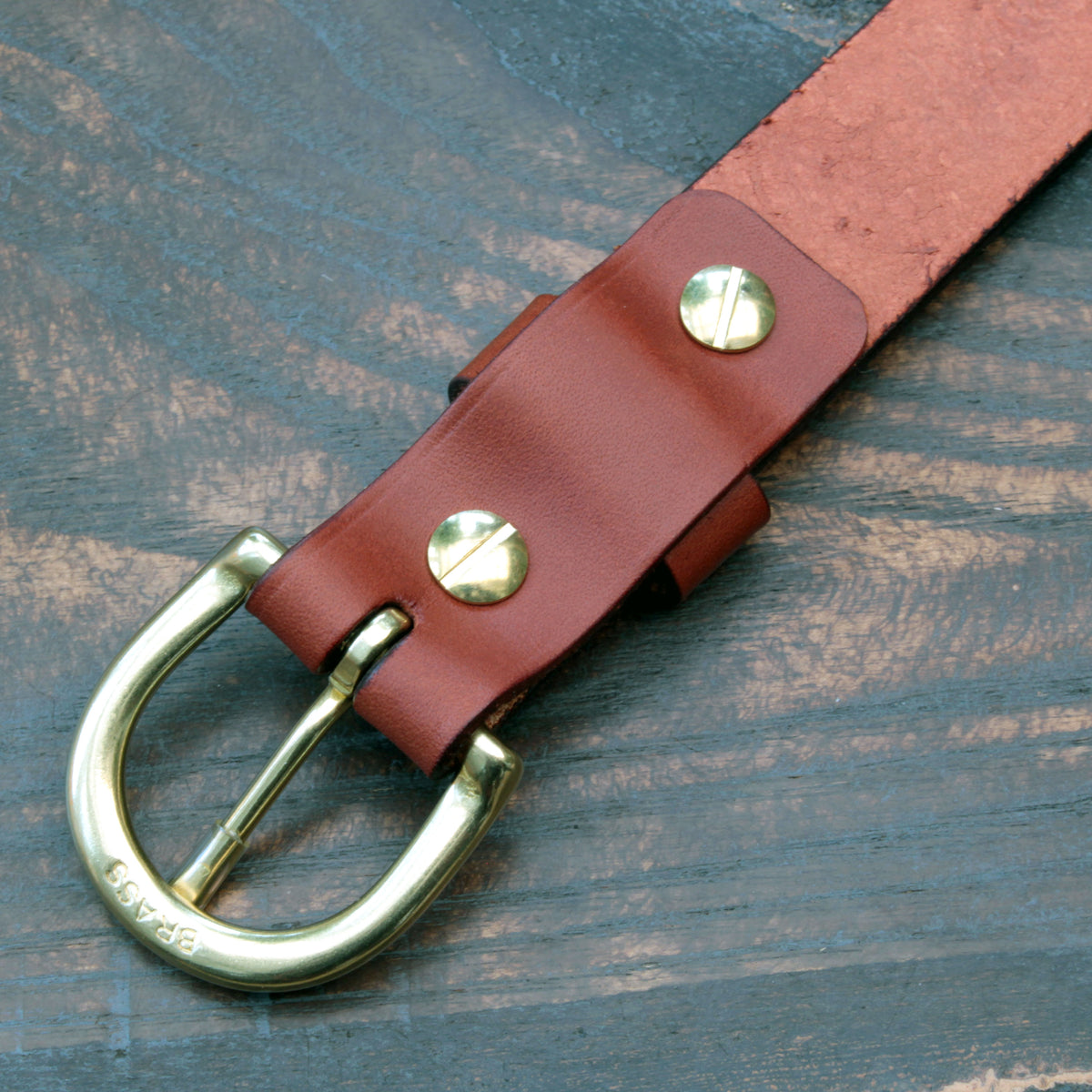 Handmade leather belt in saddle tan (Copy)