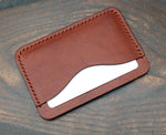 Soft leather 3-slot card holder