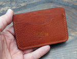 Soft leather 3-slot card holder