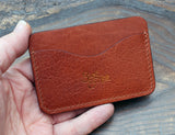 Soft leather 3-slot card holder