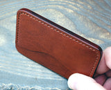 Soft leather 3-slot card holder