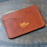 Soft leather 3-slot card holder
