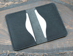 Three-slot bi-fold cardholder, black Pueblo