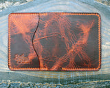 Badalassi Wax leather five-slot bifold wallet, Olmo