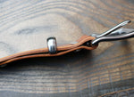 Saddle tan Etrusco leather belt