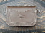 Short trucker wallet in taupe Buttero