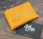 Yellow Buttero compact double-pocket card holder